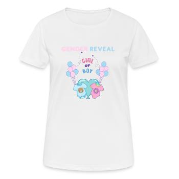 Gender Reveal - Frauen T-Shirt atmungsaktiv - Weiß - Vorne - AI Model Female 172 dark (172cm)