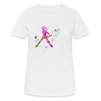 tennis,backhand,tennis player,girl,child - Women's Breathable T-Shirt - white - Front - AI Model Female 172 dark (172cm)