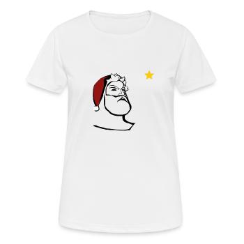 Weihnachtsmann - Frauen T-Shirt atmungsaktiv - Weiß - Vorne - AI Model Female 172 dark (172cm)