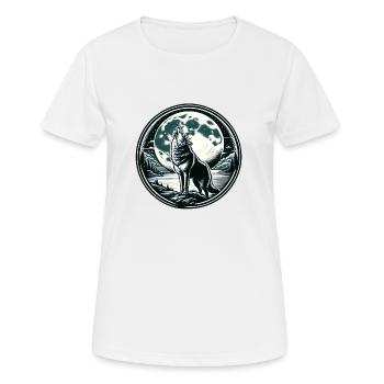 Wolf Moon Werewolf Howl - Women's Breathable T-Shirt - white - Front - AI Model Female 172 dark (172cm)