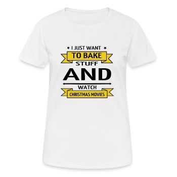 cook baker beach present idea confiserie fun happy - Frauen T-Shirt atmungsaktiv - Weiß - Vorne - AI Model Female 172 dark (172cm)