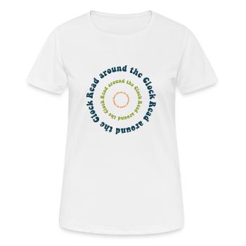 Rund um die Uhr lesen - Frauen T-Shirt atmungsaktiv - Weiß - Vorne - AI Model Female 172 dark (172cm)