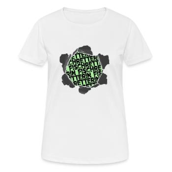 Animal-friendly products Animal welfare organisations - Women's Breathable T-Shirt - white - Front - AI Model Female 172 dark (172cm)