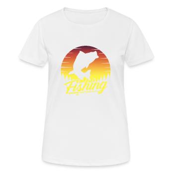 fisch, fisch, angeln, see, meer, angeln, fauna, exotisch - Frauen T-Shirt atmungsaktiv - Weiß - Vorne - AI Model Female 172 dark (172cm)
