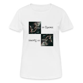 Cacher Dans La Fumée, Femme Esthétique, Fumer, Police - T-shirt respirant Femme - blanc - Devant - AI Model Female 172 dark (172cm)