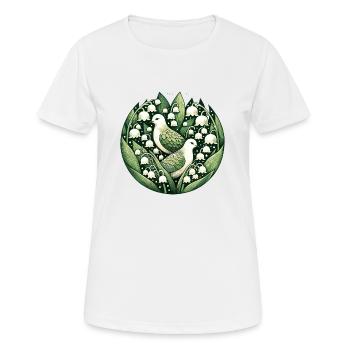 Tourterelles tristes - T-shirt respirant Femme - blanc - Devant - AI Model Female 172 dark (172cm)