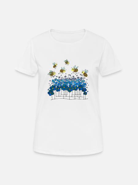 Insekten - Frauen T-Shirt atmungsaktiv - Weiß
