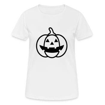 citrouille - T-shirt respirant Femme - blanc - Devant - AI Model Female 172 dark (172cm)