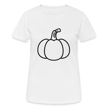 citrouille - T-shirt respirant Femme - blanc - Devant - AI Model Female 172 dark (172cm)