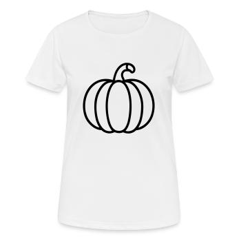 citrouille - T-shirt respirant Femme - blanc - Devant - AI Model Female 172 dark (172cm)