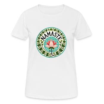 Namaste - Women's Breathable T-Shirt - white - Front - AI Model Female 172 dark (172cm)