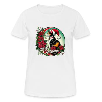 Joyeux Noël - T-shirt respirant Femme - blanc - Devant - AI Model Female 172 dark (172cm)