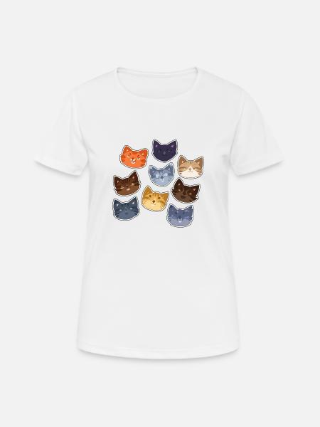 Katzen Warrior Cats Jayfeather Firestar Lionblaze - Dame T-shirt svedtransporterende - hvid
