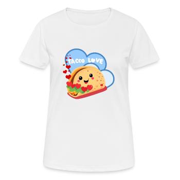 Taco Love - Women's Breathable T-Shirt - white - Front - AI Model Female 172 dark (172cm)