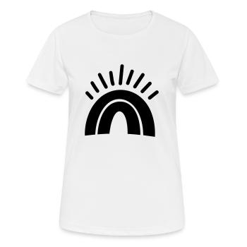 Arc en ciel - T-shirt respirant Femme - blanc - Devant - AI Model Female 172 dark (172cm)