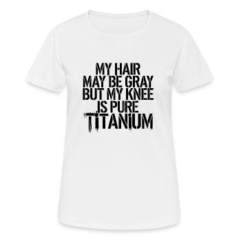 Humoristique à chaque cure de désintoxication - T-shirt respirant Femme - blanc - Devant - AI Model Female 172 dark (172cm)