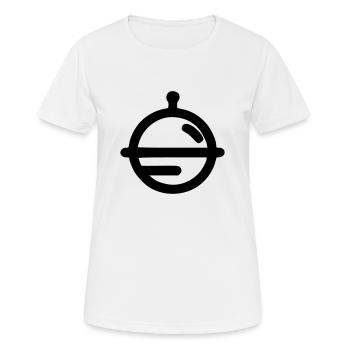 Planet - Frauen T-Shirt atmungsaktiv - Weiß - Vorne - AI Model Female 172 dark (172cm)