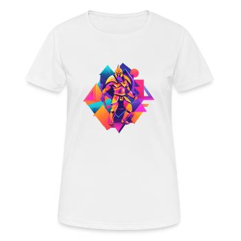 Spartan - Frauen T-Shirt atmungsaktiv - Weiß - Vorne - AI Model Female 172 dark (172cm)