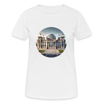 Reichstagsgebäude - T-shirt respirant Femme - blanc - Devant - AI Model Female 172 dark (172cm)