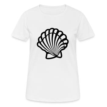 Shell - Women's Breathable T-Shirt - white - Front - AI Model Female 172 dark (172cm)