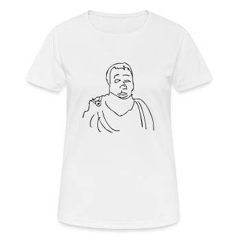 gaius quintus catull rom dichter verona latein - Frauen T-Shirt atmungsaktiv - Weiß - Vorne - AI Model Female 172 dark (172cm)