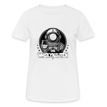 Logo Whiskynaut 2025 (Ordre de la Lumière) - T-shirt respirant Femme - blanc - Devant - AI Model Female 172 dark (172cm)