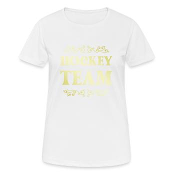 Hockey Team - Women's Breathable T-Shirt - white - Front - AI Model Female 172 dark (172cm)