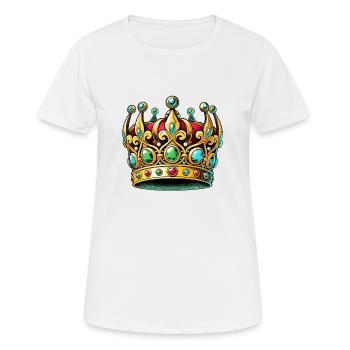 crown - Women's Breathable T-Shirt - white - Front - AI Model Female 172 dark (172cm)