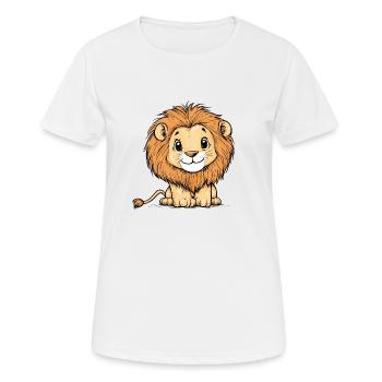 Little cute lion - Women's Breathable T-Shirt - white - Front - AI Model Female 172 dark (172cm)