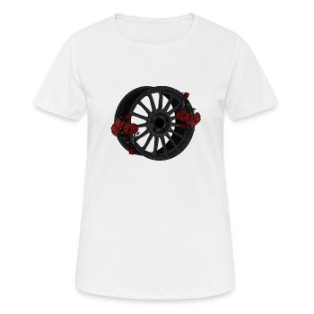 Bord - T-shirt respirant Femme - blanc - Devant - AI Model Female 172 dark (172cm)