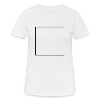 Carré - T-shirt respirant Femme - blanc - Devant - AI Model Female 172 dark (172cm)