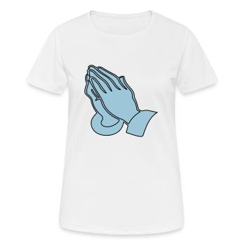 Collection christianisme - T-shirt respirant Femme - blanc - Devant - AI Model Female 172 dark (172cm)