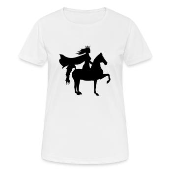 prinzessin - Frauen T-Shirt atmungsaktiv - Weiß - Vorne - AI Model Female 172 dark (172cm)
