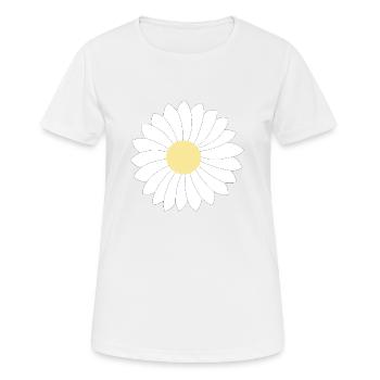 Pâquerette - T-shirt respirant Femme - blanc - Devant - AI Model Female 172 dark (172cm)