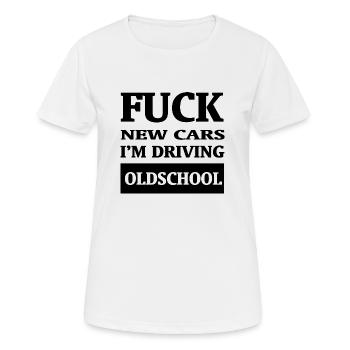 Voiture voiture - T-shirt respirant Femme - blanc - Devant - AI Model Female 172 dark (172cm)
