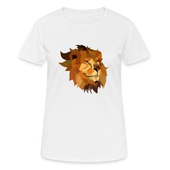 Lion - Women's Breathable T-Shirt - white - Front - AI Model Female 172 dark (172cm)
