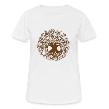 Arbre de vie - T-shirt respirant Femme - blanc - Devant - AI Model Female 172 dark (172cm)