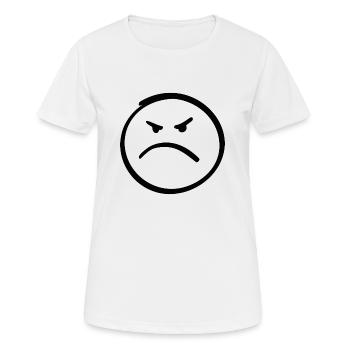 Evil face - Women's Breathable T-Shirt - white - Front - AI Model Female 172 dark (172cm)