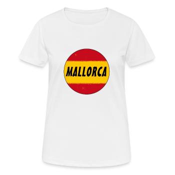 Mallorca - Frauen T-Shirt atmungsaktiv - Weiß - Vorne - AI Model Female 172 dark (172cm)