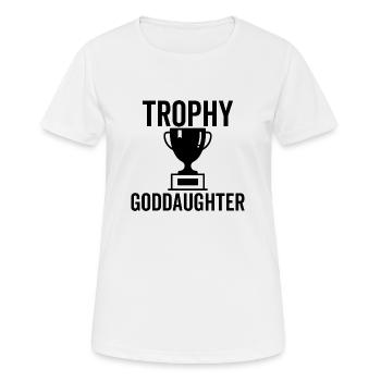 Trophäe Patentochter - Frauen T-Shirt atmungsaktiv - Weiß - Vorne - AI Model Female 172 dark (172cm)