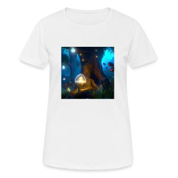 Forêt magique - T-shirt respirant Femme - blanc - Devant - AI Model Female 172 dark (172cm)