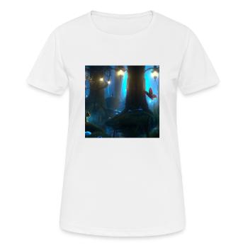 Forêt magique - T-shirt respirant Femme - blanc - Devant - AI Model Female 172 dark (172cm)