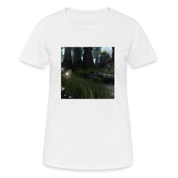 Forêt magique - T-shirt respirant Femme - blanc - Devant - AI Model Female 172 dark (172cm)