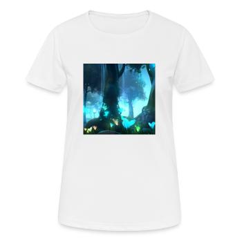 Forêt magique - T-shirt respirant Femme - blanc - Devant - AI Model Female 172 dark (172cm)