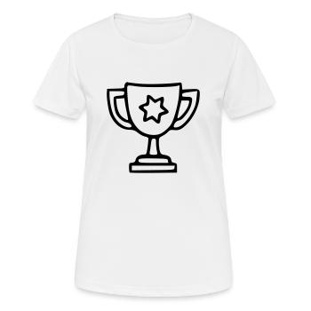 Coupe Dessin Gagner Croquis Noir - T-shirt respirant Femme - blanc - Devant - AI Model Female 172 dark (172cm)