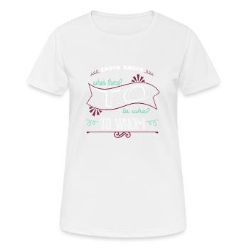 Books Editor Blog Bday Cool Birthday Blagues Châssis - T-shirt respirant Femme - blanc - Devant - AI Model Female 172 dark (172cm)