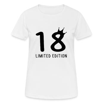 18. Geburtstag Geschenk Limited Edition - Frauen T-Shirt atmungsaktiv - Weiß - Vorne - AI Model Female 172 dark (172cm)