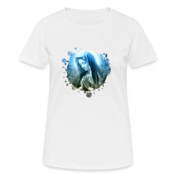 Holly Mary Maria Madonna Mariana Virgin Mary Holy - Women's Breathable T-Shirt - white - Front - AI Model Female 172 dark (172cm)