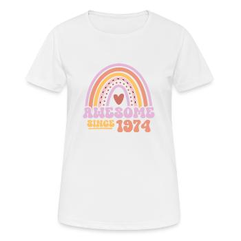 Great since 1974 Retro Vintage Birthday - Women's Breathable T-Shirt - white - Front - AI Model Female 172 dark (172cm)