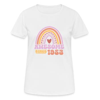 Great since 1953 - Retro Vintage Birthday - Women's Breathable T-Shirt - white - Front - AI Model Female 172 dark (172cm)